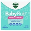 Vicks BabyRub, Non-Medicated Chest Rub Ointment with Soothing Aloe, Eucalyptus, Lavender, and Rosemary, from the makers of VapoRub, 1.76 oz