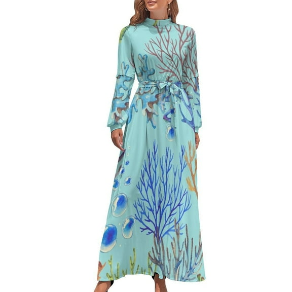 Living under the sea Long Dress dress for women summer Women's summer dress