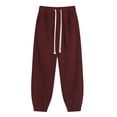thumbnail image 1 of Men's New Casual Trend Solid Color Corduroy Drawstring Pants Large Size Pants, 1 of 8