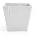 thumbnail image 1 of Ecopots Rotterdam Durable Indoor/Outdoor Modern Recycled Plastic Flower Pot Planter Pure White 12"", 1 of 4