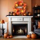 thumbnail image 3 of Corona de otoño de 20 pulgadas para puerta delantera, hojas de arce de otoño, calabaza, cono de pino, decoración de cosecha de Acción de Gracias, Halloween, casa de campo exterior de la, 3 of 3