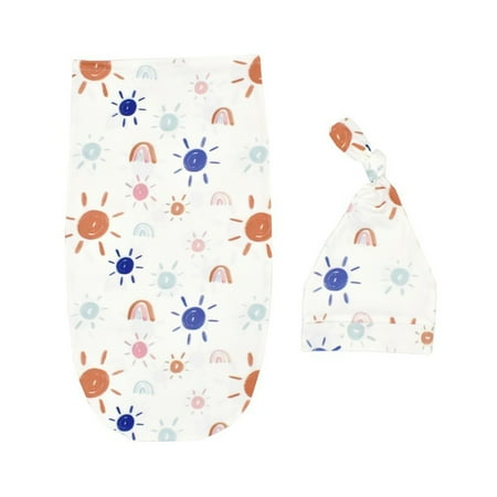 

BuleStore Follure Newborn Infant Baby Swaddle Blanket Wrap Sleeping Bag Sleep Sacks Hat Outfits