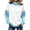 437#Light Blue, variant on Mock Neck Sweatshirt Women Oversized Pullover Sweatshirts No Hood Long Sleeve Turtleneck Tops Fall Winter Clothes