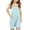 Light Blue, variant on Moocorvic Girls Romper Striped Print Loose One Piece Sleeveless Casual Jumpsuit for 5-14 Years(Hot Pink)