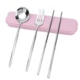 thumbnail image 1 of Travel Cutlery Set,Portable Cutlery Set Stainless Spoon Fork Cutlery Set Rapid Response, 1 of 7