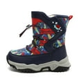 thumbnail image 3 of RIBONGZ Boys Snow Boots Winter Outdoor Waterproof Slip Resistant Cold Weather Shoes, 3 of 12