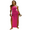 Rose Red, variant on LYMAYTER Women Halter Dresses Knitted Fashion Open Back Dress for S-L Double High Slit Beach Long Dress