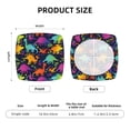 thumbnail image 6 of Balery Colorful Dinosaur Stretch Couch Cushion Covers, Individual Sofa Cushion Covers, Soft Chair Sofa Seat Cushion Slipcover with Elastic Bottom Milk Silk-16.9in, 6 of 9