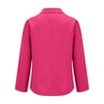 thumbnail image 5 of BODOAO Women's Blazer Business Casual Lightweight Suit - Long Sleeve Slim Fit Work Office Jacket with Pockets Womens Casual Front Long Sleeve Lapel Collar Work Business Jacket Hot Pink 3Xl, 5 of 8