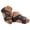 Blue, variant on Platform Slide on Sandals for Women Comfortable Cork Footbed Wedge Shoes Buckles Leather Summer Slides with Arch Support Yellow Size 9