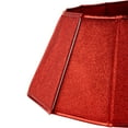 thumbnail image 3 of Northlight 26.75" Shiny Red Fabric Hexagonal Christmas Tree Collar, 3 of 7