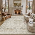 thumbnail image 3 of BERTHMEER 9'x12' Large Area Rugs for Living Room Bedroom Office Beige Vintage Non Slip Washable Farmhouse Dining Room Oriental Traditional Distressed Rugs, 3 of 8