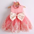 thumbnail image 1 of Ropa de primavera para niños, vestido para niños, vestido de princesa para niños de tamaño pequeño y mediano, vestido de encaje a juego de colores, 1 of 2