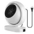thumbnail image 2 of Desktop Space Heater, 300W Portable Electric Heater 30° Tilting Angle 3s Fast Heating with Overheat Protection Tip Over Protection for Home Office, White, 2 of 12