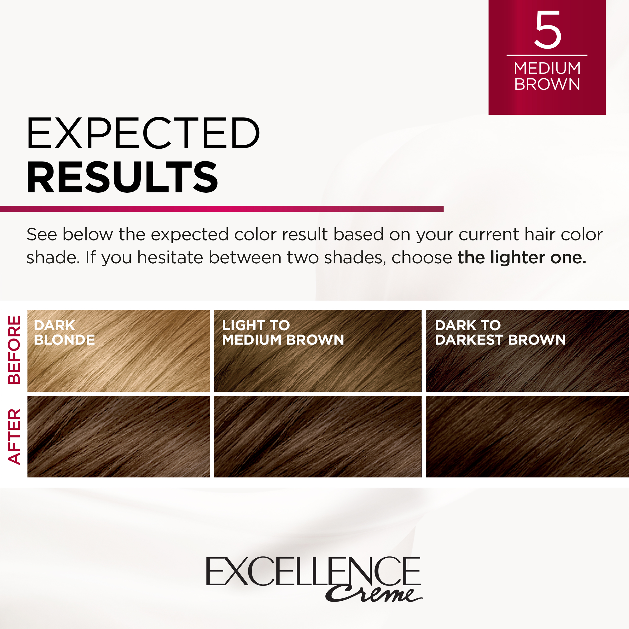 L'Oreal Paris Excellence Creme Permanent Hair Color, 5 Medium Brown - image 5 of 8