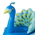 thumbnail image 4 of Swimline 90705 Inflatable Peacock Giant Swimming Pool Float with Backrest, Blue, 4 of 6