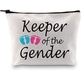 thumbnail image 2 of Zuo Bao Baby Reveal Announcement Gift Keeper Of The Gender Cosmetic Bag Gender Reveal Party Gift (Keeper Of The Gender White), 2 of 7
