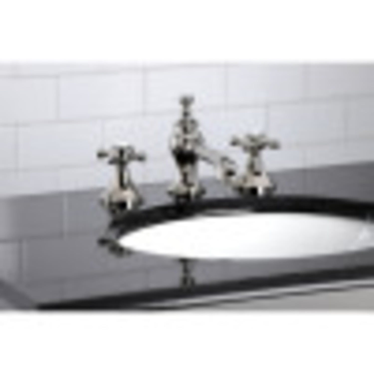 Kingston Brass KC7066BX English Country 8 in. Widespread Bathroom Faucet, Polished Nickel