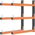 thumbnail image 1 of Lumber Rack WallMounted Lumber Storage Rack Heavy Duty Wood Storage Racks with Level System Lb Durable Garage Wood Organizer Orange Lumber Metal Racks for Indoor and Outdoor (, 1 of 6