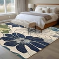 thumbnail image 4 of 6'x9' Area Rugs, Vintage Botanical Flowers Indoor Outdoor Area Rug for Living Room Bedroom, Rustic Floral Beige Burlap Washable Bathroom Rugs Kitchen Floor Carpet Mats Home Decor Aesthetic, 4 of 8