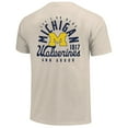 thumbnail image 3 of Men's Cream Michigan Wolverines Big & Tall Mascot Overlay Essential Pocket T-Shirt, 3 of 3