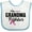White and Blue, variant on Inktastic Breast Cancer Awareness My Grandma is a Fighter Boys or Girls Baby Bib