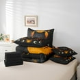 thumbnail image 4 of Gothic Wolf Comforter Set 7 Piece Bed in a Bag Twin,Sun And Moon Stars Bedding Sets Goth Woodland Animals Sheet Set With Comforter,Exotic Wildlife Boho Bed Set, 4 of 5