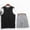 Black-C, variant on FRSASU Men's Crew Neck Tank Top and Shorts Set Sleeveless Workout Activewear Pajama Lounge Two Piece Elastic Waist Outfit Blue-C