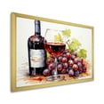 thumbnail image 2 of Designart "Burgundy Cabernet Sweep A Wine Affair I" Food & Beverage Framed Wall Art Decor - Traditional Green Wine Entryway Framed Wall Art, 2 of 6
