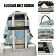 thumbnail image 3 of FORMRS Mini Backpack Purse for Women Quilted Travel Daypack Casual Shoulder Bag, Light Blue Rainbow, 3 of 7