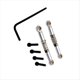 thumbnail image 2 of Kit de Barra de Dirección Ajustable para Coche RC 1/16 UD M16, Accesorios Plateados, 2 of 5