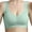 Green, variant on Comfort Bras for Women Women's Plus Size Cotton Unlined Underwire Bra-Pinch-Free Straps - Side and Back Smoothing Beige,5XL