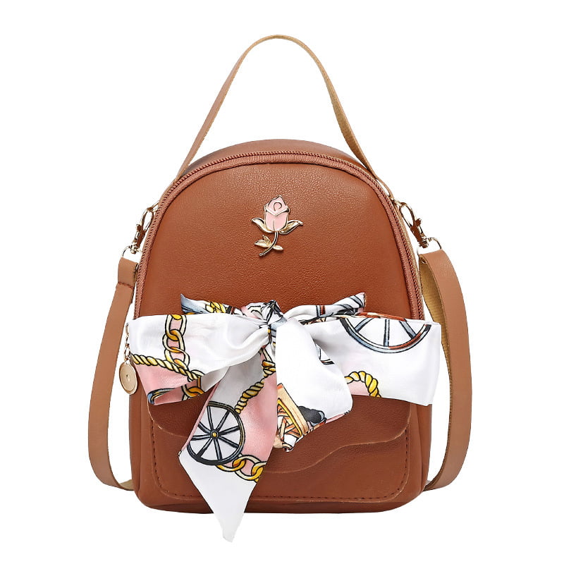 Small Mini Backpack Stud Faux Leather Rucksack Daypack Cute Women bag Purse New 