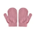 thumbnail image 5 of Povozer Baby Hats and Mittens Set Infant Toddler Beanie Gloves for Baby(Pink,One Size), 5 of 6