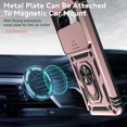 thumbnail image 2 of for Google Pixel 8 Case with Slide Camera Cover HD Screen Protector [Military Grade 16ft. Drop Tested] Magnetic Ring Holder Kickstand Protective Phone Case for Google Pixel 8 2023 (6.2 inch), Black, 2 of 5