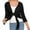 Black, variant on Xysaqa Women's 3/4 Sleeve Cardigan Hollow Out Open Front Floral Lace Cardigans for Ladies Lightweight Cropped Shrugs Bolero for Women Short Shawl Tops XL-6XL (Available in Plus Size)