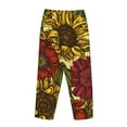 thumbnail image 5 of Bingfone Pajamas For Women,Sunflower Pajama Pants With Pockets-Small, 5 of 9