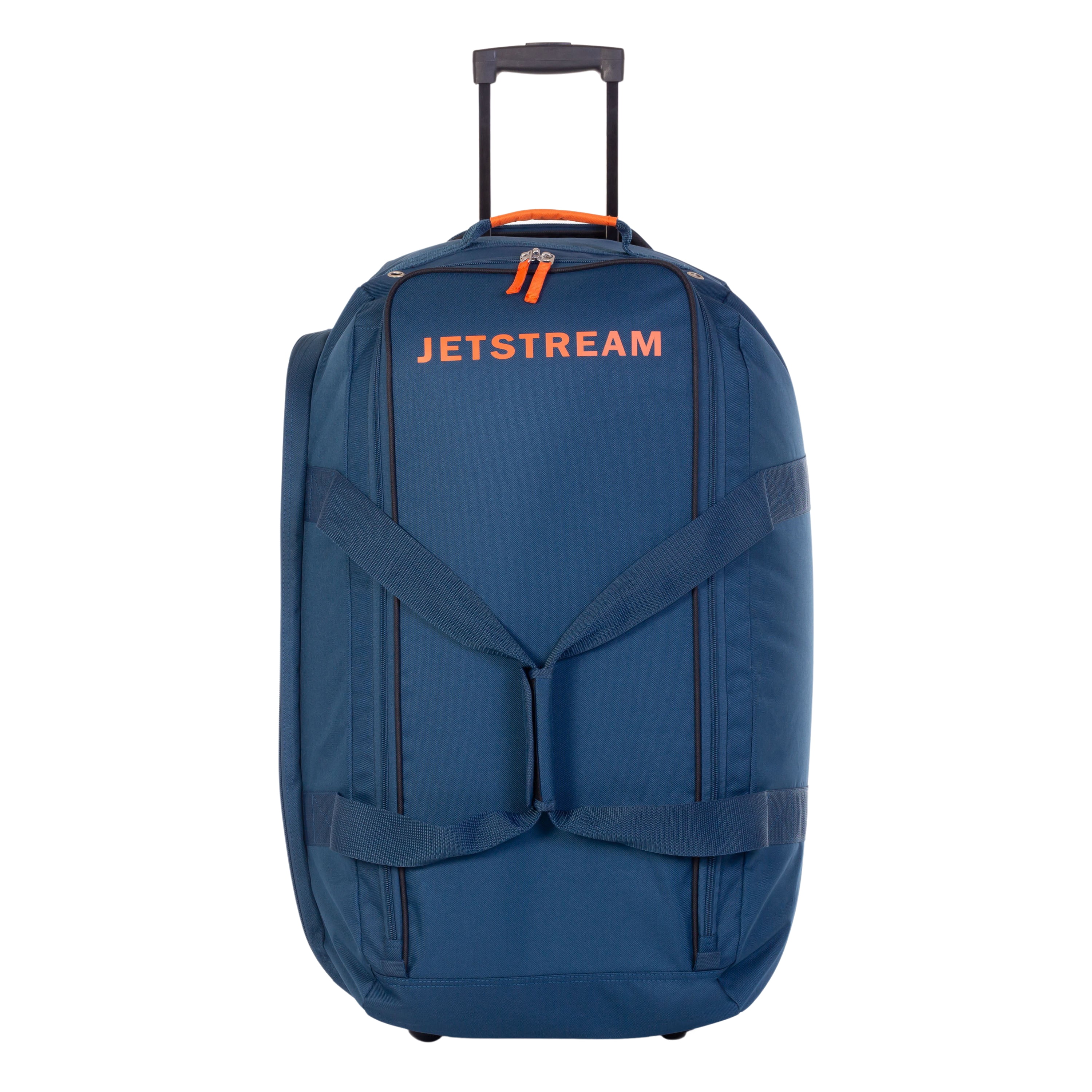 Jetstream 28" Large Wheeled Rolling Upright Duffel Bag with Trolley Handle, Blue