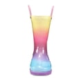 thumbnail image 2 of Kushyshoo Kids Rainbow Glitter Light up Rain Boot Size 13 Toddler Girl, 2 of 5