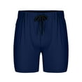 thumbnail image 4 of Wavsuf Mens Shorts Cargo Summer Solid Outdoor Casual with Pockets Navy Workout Shorts Size L, 4 of 8