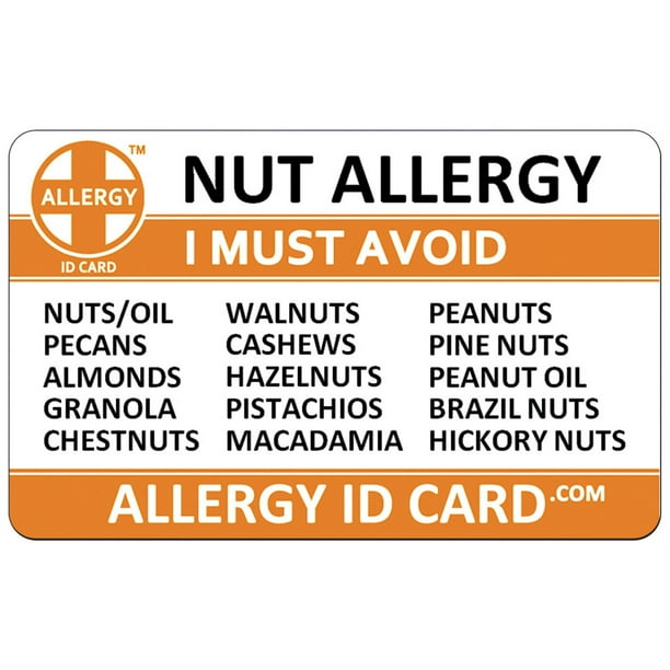 Nut allergy warning labels
