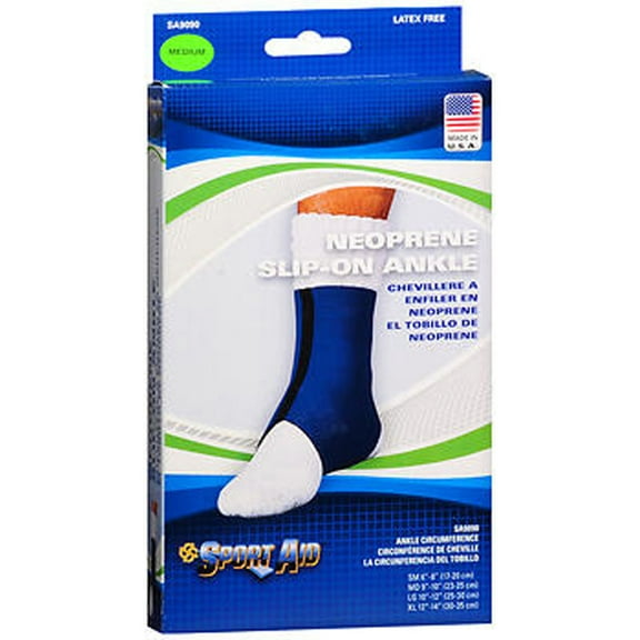 Sport Aid Neoprene Slip-On Ankle Support Medium 1 Each