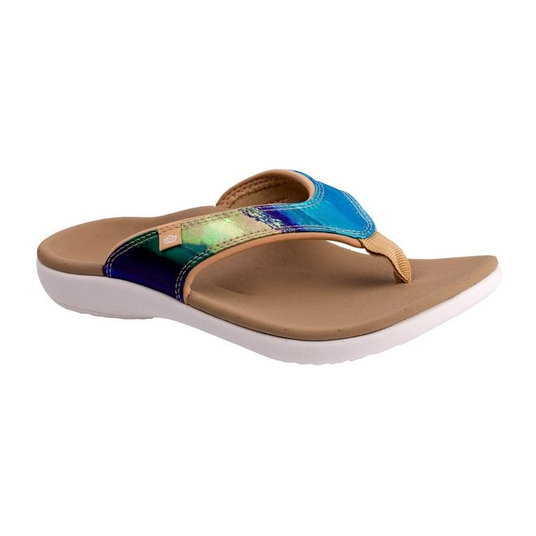 Spenco Yumi Monet Women s Orthotic Thong Sandal Walmart