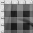 thumbnail image 1 of oneOone Cotton Jersey Black Fabric Gingham Check Diy Clothing Quilting Fabric Print Fabric By Yard 58 Inches Wide, 1 of 4