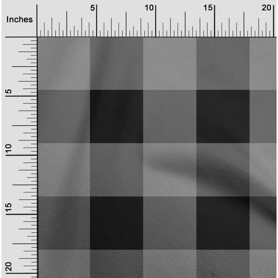 oneOone Cotton Jersey Black Fabric Gingham Check Diy Clothing Quilting Fabric Print Fabric By Yard 58 Inches Wide