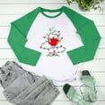 thumbnail image 4 of ICHUANYI Liquidación Camisa navideña para mujer Temporada navideña: regalo para amante Camiseta de manga larga Camiseta con costuras a juego de colores para mujer ICHUANYI WER202308245092, 4 of 7