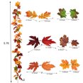 thumbnail image 6 of Coolmade 2 Pack Fall Maple Garland - 6ft/Piece Artificial Fall Foliage Garland Colorful Autumn Decor for Home Wedding Party, 6 of 7