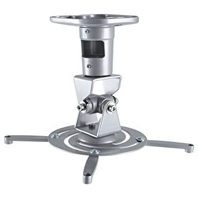 AMER Support de Projecteur - Support de Plafond Universel LCD DLP Tilt 360 ° Pivotant 30lbs (Argent)