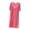 Hot Pink, variant on Nightgowns for Women Short Sleeve Crew Neck Pleated Loose Sleepwear Casual Soft Midi Night Gown with Pockets