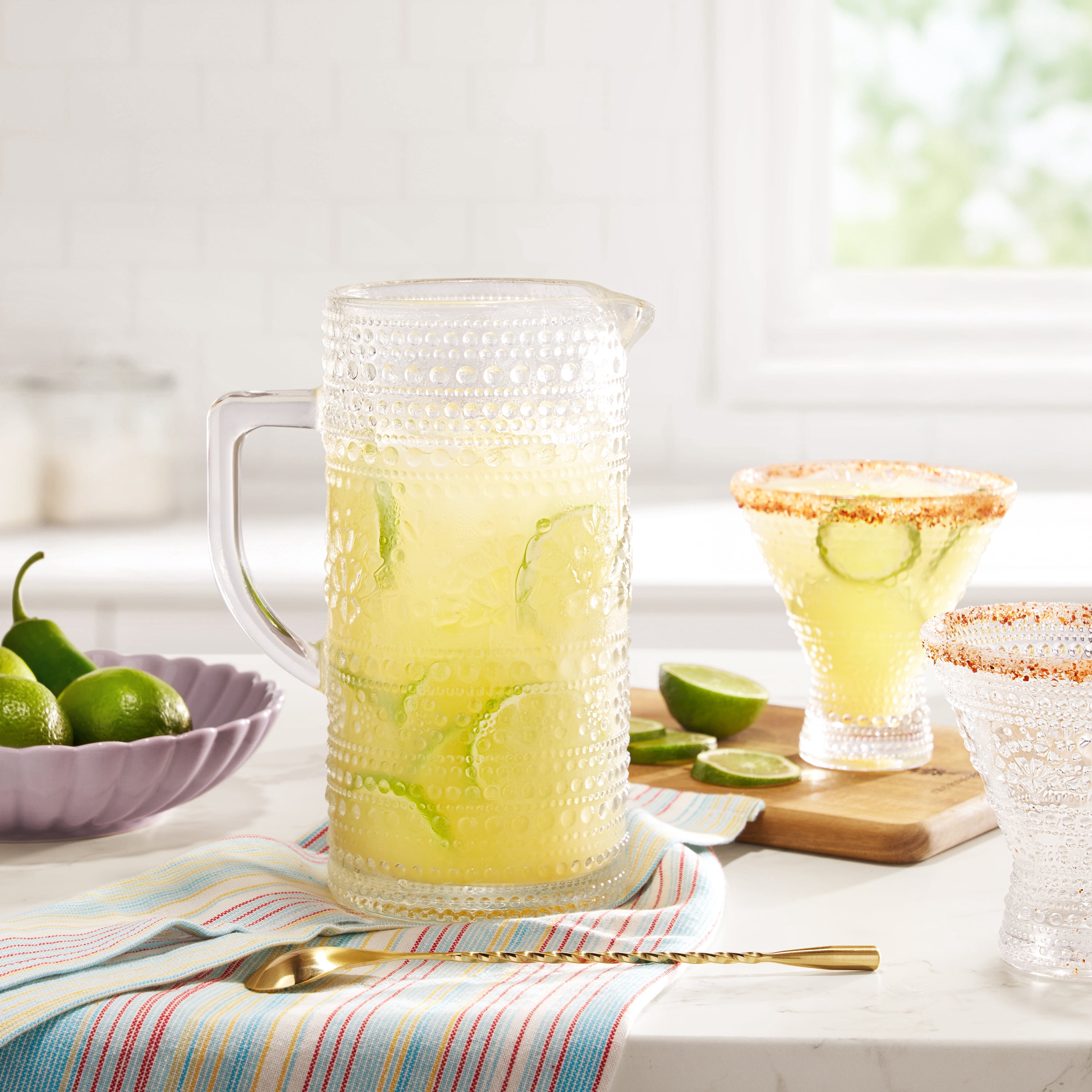 The Pioneer Woman 35.5oz Channing Pitcher, Clear